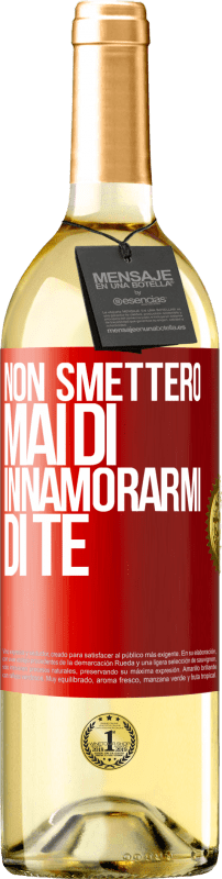 29,95 € | Vino bianco Edizione WHITE Non smetterò mai di innamorarmi di te Etichetta Rossa. Etichetta personalizzabile Vino giovane Raccogliere 2024 Verdejo