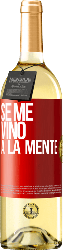 29,95 € Envoi gratuit | Vin blanc Édition WHITE Il me VINt une idée Étiquette Rouge. Étiquette personnalisable Vin jeune Récolte 2025 Verdejo