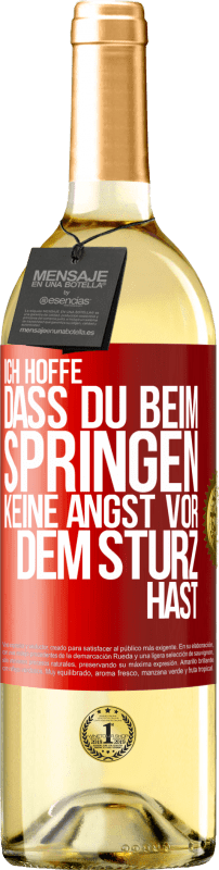 «Ich hoffe, dass du beim Springen keine Angst vor dem Sturz hast» WHITE Ausgabe