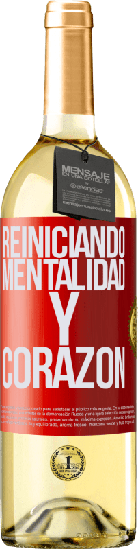 29,95 € | Vino Blanco Edición WHITE Reiniciando mentalidad y corazón Etiqueta Roja. Etiqueta personalizable Vino joven Cosecha 2024 Verdejo