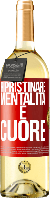 29,95 € | Vino bianco Edizione WHITE Ripristinare mentalità e cuore Etichetta Rossa. Etichetta personalizzabile Vino giovane Raccogliere 2025 Verdejo