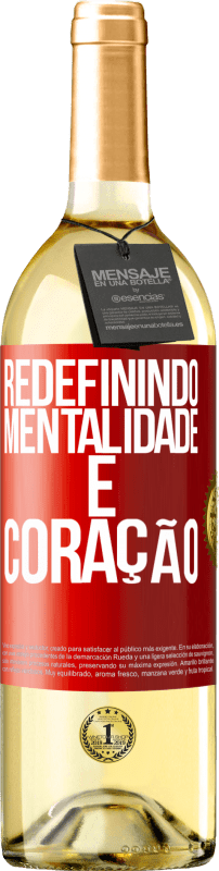 29,95 € | Vinho branco Edição WHITE Redefinindo mentalidade e coração Etiqueta Vermelha. Etiqueta personalizável Vinho jovem Colheita 2024 Verdejo