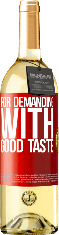 29,95 € | Белое вино Издание WHITE Для требовательных с хорошим вкусом Красная метка. Настраиваемая этикетка Молодое вино Урожай 2023 Verdejo