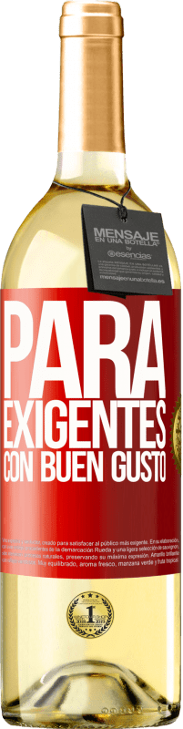 29,95 € | Vino Blanco Edición WHITE Para exigentes con buen gusto Etiqueta Roja. Etiqueta personalizable Vino joven Cosecha 2023 Verdejo