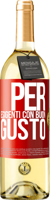 29,95 € Spedizione Gratuita | Vino bianco Edizione WHITE Per esigenti con buon gusto Etichetta Rossa. Etichetta personalizzabile Vino giovane Raccogliere 2025 Verdejo