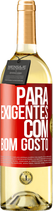 29,95 € Envio grátis | Vinho branco Edição WHITE Para exigentes com bom gosto Etiqueta Vermelha. Etiqueta personalizável Vinho jovem Colheita 2025 Verdejo
