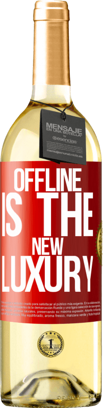 29,95 € | Vino bianco Edizione WHITE Offline is the new luxury Etichetta Rossa. Etichetta personalizzabile Vino giovane Raccogliere 2024 Verdejo