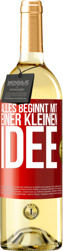 «Alles beginnt mit einer kleinen Idee» WHITE Ausgabe