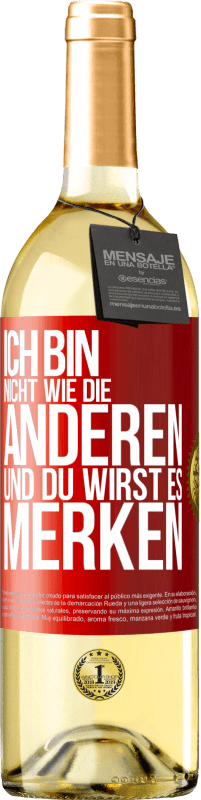«Ich bin nicht wie die anderen, und du wirst es merken» WHITE Ausgabe