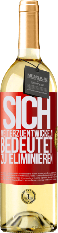 29,95 € | Weißwein WHITE Ausgabe Sich weiterzuentwickeln bedeutet zu eliminieren Rote Markierung. Anpassbares Etikett Junger Wein Ernte 2023 Verdejo