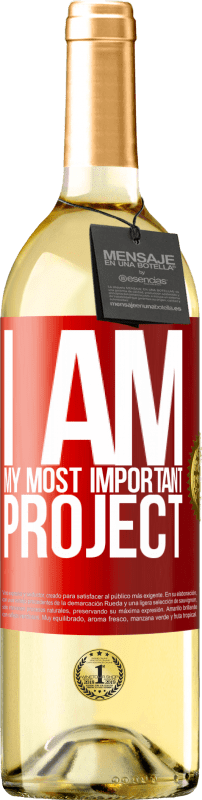 29,95 € | White Wine WHITE Edition I am my most important project Red Label. Customizable label Young wine Harvest 2024 Verdejo