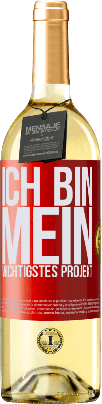 29,95 € | Weißwein WHITE Ausgabe Ich bin mein wichtigstes Projekt Rote Markierung. Anpassbares Etikett Junger Wein Ernte 2024 Verdejo