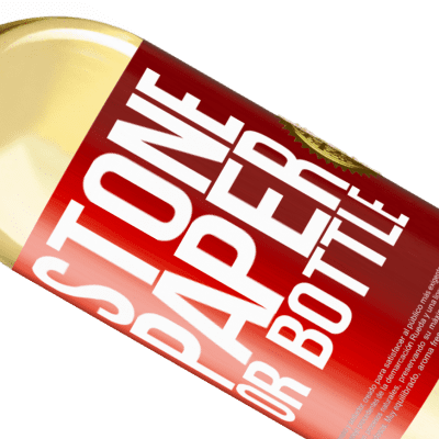 Unique & Personal Expressions. «Stone, paper or bottle» WHITE Edition