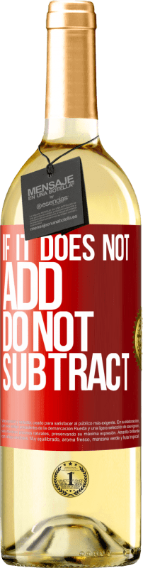 29,95 € 送料無料 | 白ワイン WHITEエディション 加算しない場合、減算しないでください 赤いタグ. カスタマイズ可能なラベル 若いワイン 収穫 2025 Verdejo