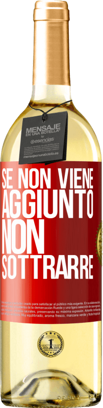 29,95 € Spedizione Gratuita | Vino bianco Edizione WHITE Se non viene aggiunto, non sottrarre Etichetta Rossa. Etichetta personalizzabile Vino giovane Raccogliere 2025 Verdejo