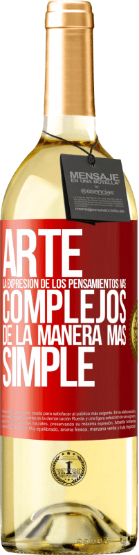 «ARTE. La expresión de los pensamientos más complejos de la manera más simple» Edición WHITE