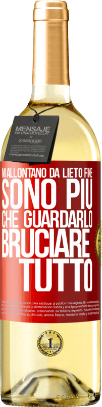 «Mi allontano da lieto fine, sono più che guardarlo bruciare tutto» Edizione WHITE