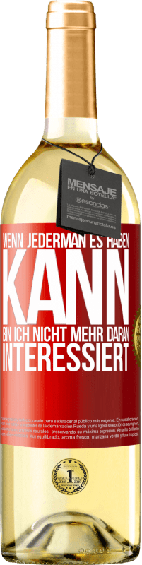 «Wenn jederman es haben kann, bin ich nicht mehr daran interessiert» WHITE Ausgabe