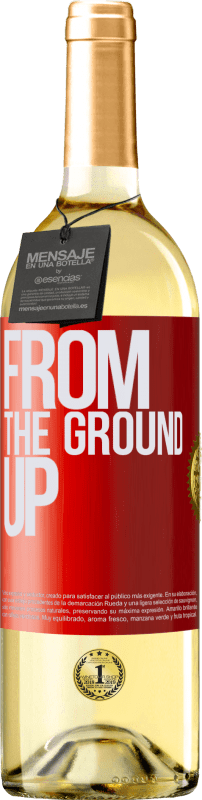 29,95 € | Weißwein WHITE Ausgabe From The Ground Up Rote Markierung. Anpassbares Etikett Junger Wein Ernte 2023 Verdejo