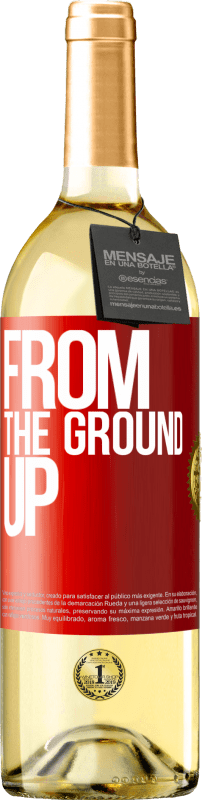 29,95 € | Vino bianco Edizione WHITE From The Ground Up Etichetta Rossa. Etichetta personalizzabile Vino giovane Raccogliere 2023 Verdejo