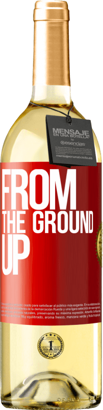 29,95 € | Vino bianco Edizione WHITE From The Ground Up Etichetta Rossa. Etichetta personalizzabile Vino giovane Raccogliere 2024 Verdejo