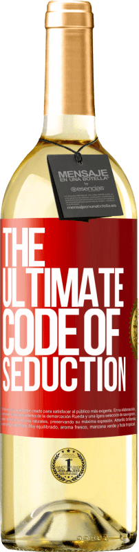 29,95 € Free Shipping | White Wine WHITE Edition The ultimate code of seduction Red Label. Customizable label Young wine Harvest 2025 Verdejo