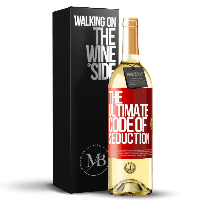 29,95 € 免费送货 | 白葡萄酒 WHITE版 The ultimate code of seduction 红色标签. 可自定义的标签 青年酒 收成 2023 Verdejo