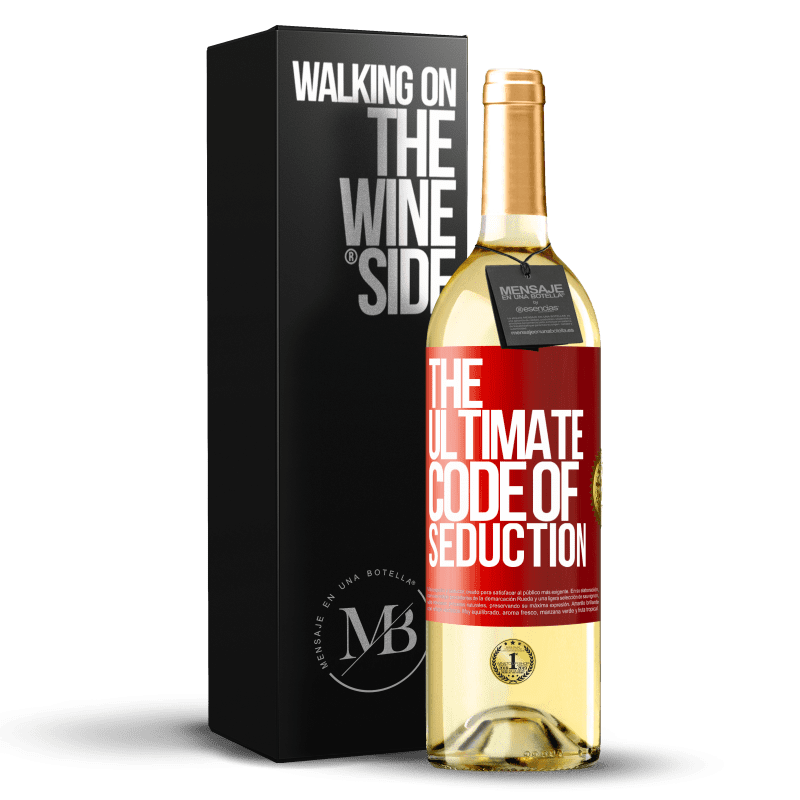 29,95 € Free Shipping | White Wine WHITE Edition The ultimate code of seduction Red Label. Customizable label Young wine Harvest 2024 Verdejo