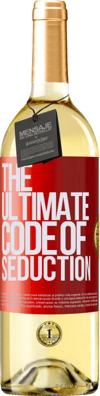 29,95 € | Weißwein WHITE Ausgabe The ultimate code of seduction Rote Markierung. Anpassbares Etikett Junger Wein Ernte 2023 Verdejo