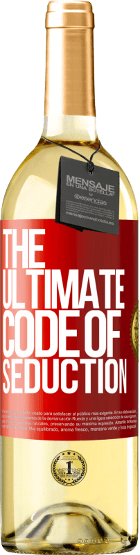 29,95 € | Vinho branco Edição WHITE The ultimate code of seduction Etiqueta Vermelha. Etiqueta personalizável Vinho jovem Colheita 2023 Verdejo