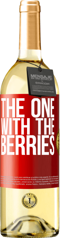 29,95 € Free Shipping | White Wine WHITE Edition The one with the berries Red Label. Customizable label Young wine Harvest 2025 Verdejo