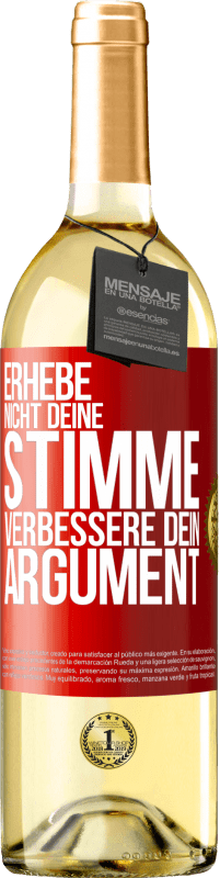 29,95 € | Weißwein WHITE Ausgabe Erhebe nicht deine Stimme, verbessere dein Argument Rote Markierung. Anpassbares Etikett Junger Wein Ernte 2023 Verdejo