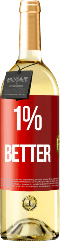 29,95 € | Vino bianco Edizione WHITE 1% Better Etichetta Rossa. Etichetta personalizzabile Vino giovane Raccogliere 2024 Verdejo