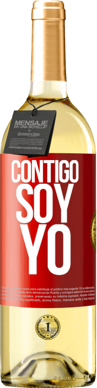 29,95 € | Vino Blanco Edición WHITE Contigo soy yo Etiqueta Roja. Etiqueta personalizable Vino joven Cosecha 2023 Verdejo