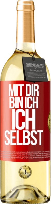 29,95 € | Weißwein WHITE Ausgabe Mit dir bin ich ich selbst Rote Markierung. Anpassbares Etikett Junger Wein Ernte 2024 Verdejo