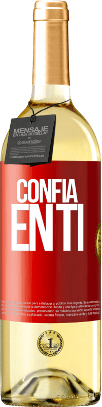 29,95 € | Vino Blanco Edición WHITE Confía en ti Etiqueta Roja. Etiqueta personalizable Vino joven Cosecha 2023 Verdejo