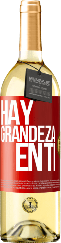 29,95 € | Vino Blanco Edición WHITE Hay grandeza en ti Etiqueta Roja. Etiqueta personalizable Vino joven Cosecha 2023 Verdejo