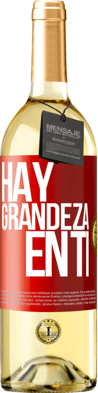 29,95 € | Vino Blanco Edición WHITE Hay grandeza en ti Etiqueta Roja. Etiqueta personalizable Vino joven Cosecha 2025 Verdejo