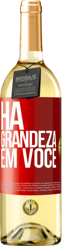 29,95 € | Vinho branco Edição WHITE Há grandeza em você Etiqueta Vermelha. Etiqueta personalizável Vinho jovem Colheita 2023 Verdejo