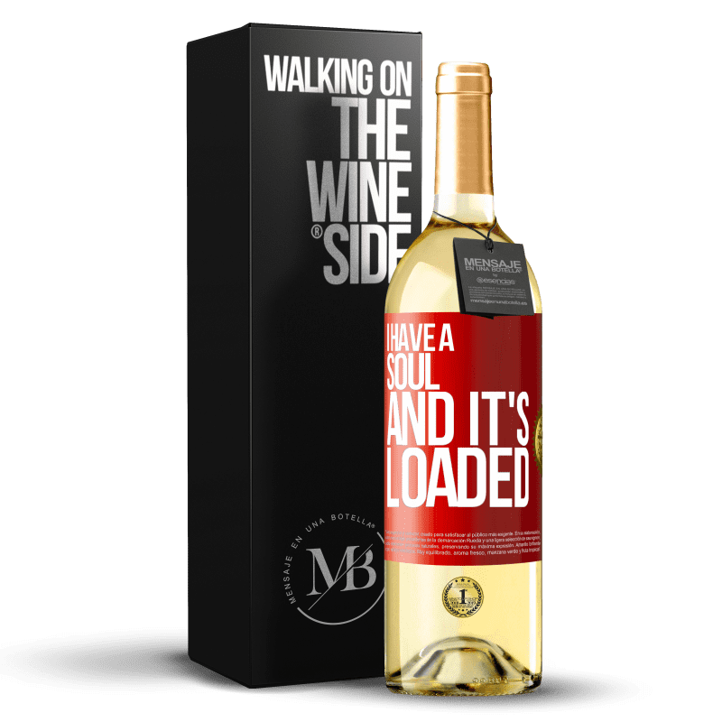 29,95 € Free Shipping | White Wine WHITE Edition I have a soul and it's loaded Red Label. Customizable label Young wine Harvest 2025 Verdejo