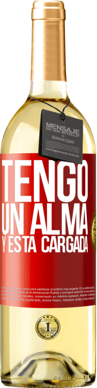 29,95 € | Vino Blanco Edición WHITE Tengo un alma y está cargada Etiqueta Roja. Etiqueta personalizable Vino joven Cosecha 2023 Verdejo