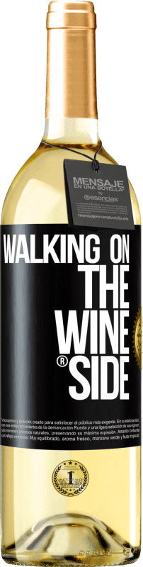 29,95 € | Белое вино Издание WHITE Walking on the Wine Side® Черная метка. Настраиваемая этикетка Молодое вино Урожай 2023 Verdejo