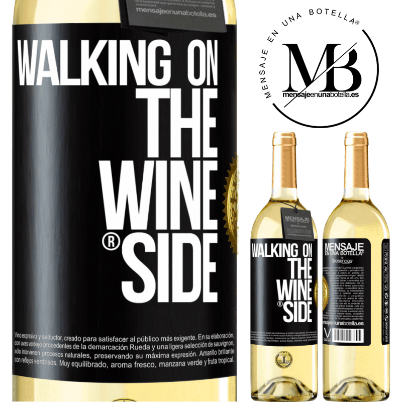 29,95 € Free Shipping | White Wine WHITE Edition Walking on the Wine Side® Black Label. Customizable label Young wine Harvest 2023 Verdejo
