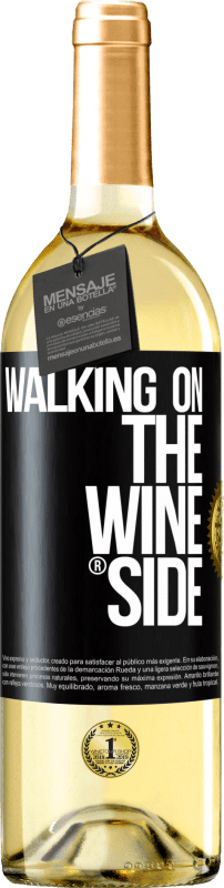 29,95 € Envoi gratuit | Vin blanc Édition WHITE Walking on the Wine Side® Étiquette Noire. Étiquette personnalisable Vin jeune Récolte 2025 Verdejo