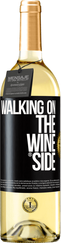 29,95 € | Vino Blanco Edición WHITE Walking on the Wine Side® Etiqueta Negra. Etiqueta personalizable Vino joven Cosecha 2024 Verdejo