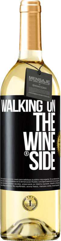 29,95 € | Vinho branco Edição WHITE Walking on the Wine Side® Etiqueta Preta. Etiqueta personalizável Vinho jovem Colheita 2023 Verdejo