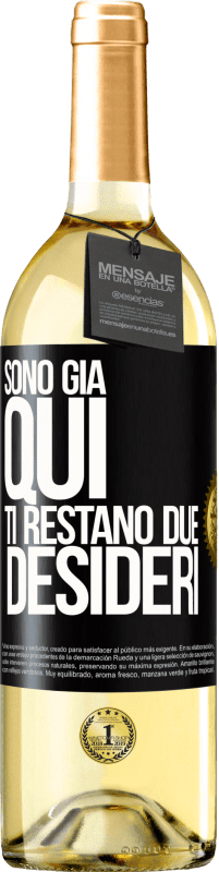 29,95 € | Vino bianco Edizione WHITE Sono già qui. Ti restano due desideri Etichetta Nera. Etichetta personalizzabile Vino giovane Raccogliere 2024 Verdejo