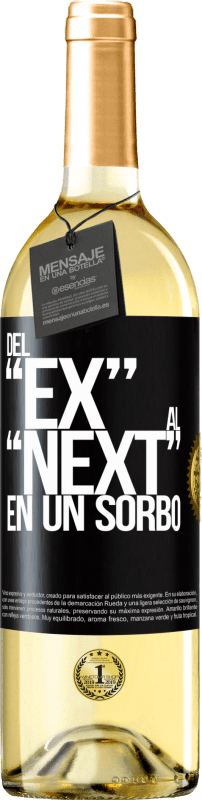 29,95 € | Белое вино Издание WHITE Del EX al NEXT en un sorbo Черная метка. Настраиваемая этикетка Молодое вино Урожай 2023 Verdejo