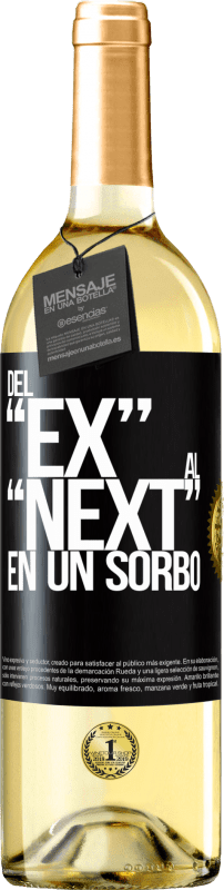 29,95 € | Белое вино Издание WHITE Del EX al NEXT en un sorbo Черная метка. Настраиваемая этикетка Молодое вино Урожай 2024 Verdejo