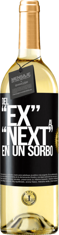 29,95 € | White Wine WHITE Edition Del EX al NEXT en un sorbo Black Label. Customizable label Young wine Harvest 2025 Verdejo